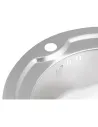 Кухонна мийка кругла Lidz Micro Decor 510-D 0,8 мм - 6