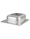 Кухонна мийка квадратна Lidz Micro Decor 4848 0,6 мм - 5