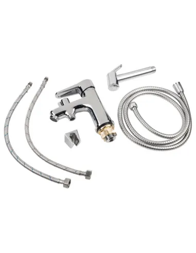 Змішувач для умивальника Lidz CRM 14 34 001FB з лійкою для гігієнічного душу - 6