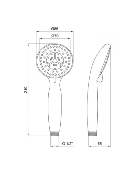 Лійка для ручного душу Lidz CRM 51 04 000 00 - 2