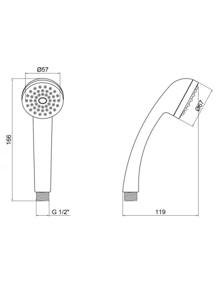 Лійка для ручного душу Lidz CRM 51 02 000 00 - 2