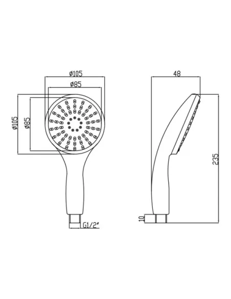 Лійка для ручного душу Lidz CRM 51 20 000 00 - 2