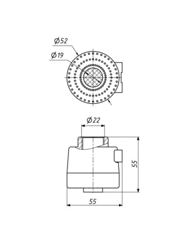 Аератор для змішувача Lidz CRM 48 00 025 00 з внутрішнім різьбленням - 2