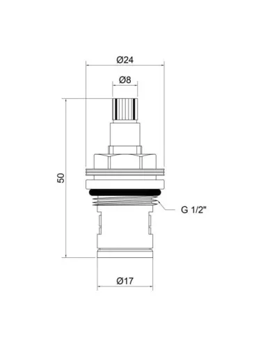 Кран-букс Lidz CRM 53 01 000 00 1/2 - 2