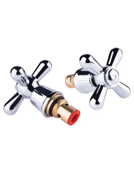 Кран-букса Lidz CRM 15 000 00 1/2 кераміка, з ручкою Dominox - 1