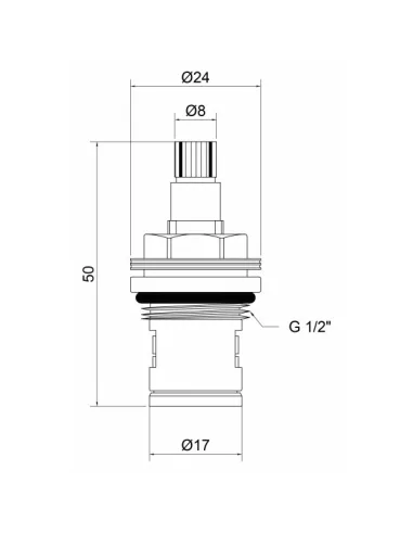 Кран-букса Lidz BRA 53 01 021 01 1/2 керамика - 2
