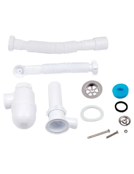 Сифон для умивальника Lidz WHI 60 08 E004 00 з круглим переливом - 4