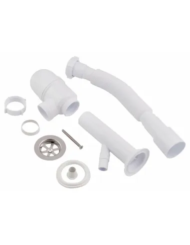 Сифон для умывальника Lidz WHI 60 06 Y002 00 с отводом для стиральной машины выход 50 мм - 4