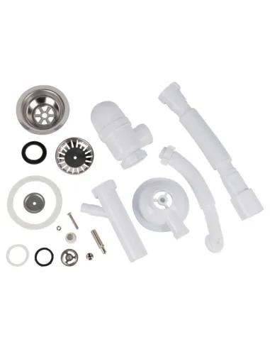 Сифон для кухонной мойки Lidz WHI 60 08 E001 01 ECO с круглым переливом, выход 50 мм - 4