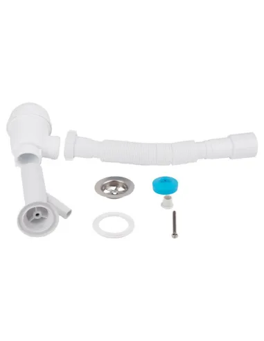 Сифон для кухонной мойки Lidz WHI 60 05 M002 00 с отводом для стиральной машины, выход 40/50 мм - 4