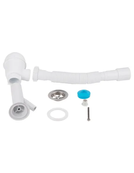 Сифон для кухонной мойки Lidz WHI 60 05 M002 00 с отводом для стиральной машины, выход 40/50 мм - 4