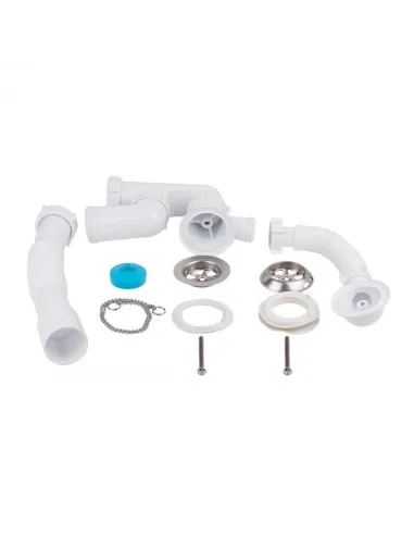 Сифон для ванни Lidz WHI 60 03 V002 00 з ревізією, вихід 50 мм - 3