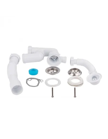 Сифон для ванни Lidz WHI 60 03 V002 00 з ревізією, вихід 50 мм - 3