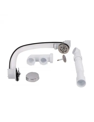 Сифон для ванни Lidz WHI 60 03 V002 01 с ревизией, выход 50 мм - 3