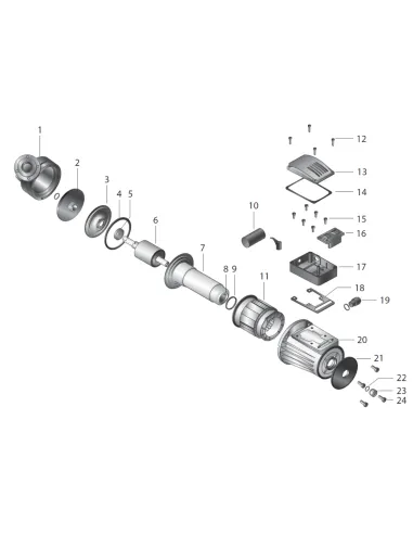 Циркуляционный насос NPO GPD 16-17-750 DN50 без гаек - 2