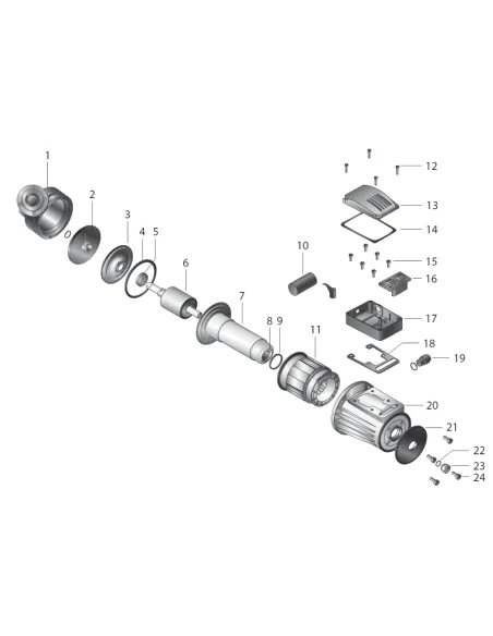 Циркуляционный насос NPO GPD 16-17-750 DN50 без гаек - 2