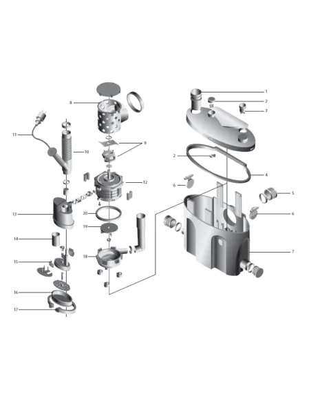 Каналізаційна установка NPO Wclift 560/3F - 2
