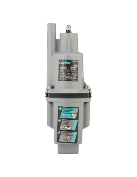 Вибрационный насос для скважины Rudes VB60 0.25 кВт, кабель 20 метров - 1