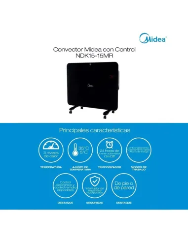 Конвектор электрический Midea NDK15-15MR, белый - 2
