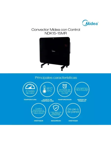 Конвектор электрический Midea NDK15-15MR, белый - 2