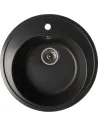 Мийка кухонна кам`яна кругла Romzha Klasicky Antracit 902, 510x510x200 мм - 1