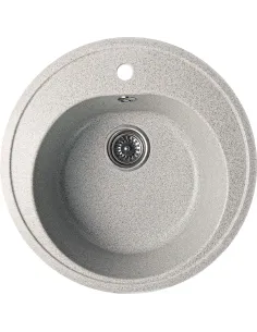 Мийка кухонна кам`яна кругла Romzha Klasicky Gri 802, 510x510x200 мм - 1