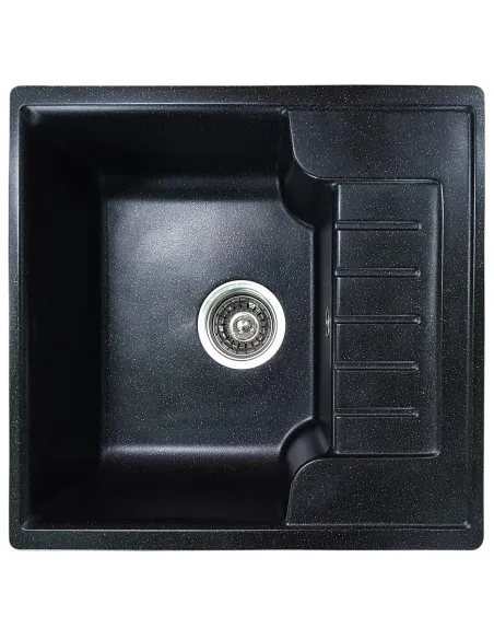 Мойка кухонная каменная прямоугольная Romzha Klasicky 51 Antracit 902, 510х490х200 мм - 1