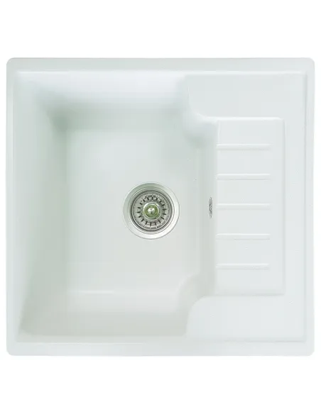 Мийка кухонна кам`яна прямокутна Romzha Klasicky 51 Biela 102, 510х490х200 мм - 1
