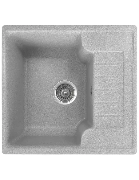 Мийка кухонна кам`яна прямокутна Romzha Klasicky 51 Seda 602, 510х490х200 мм - 1