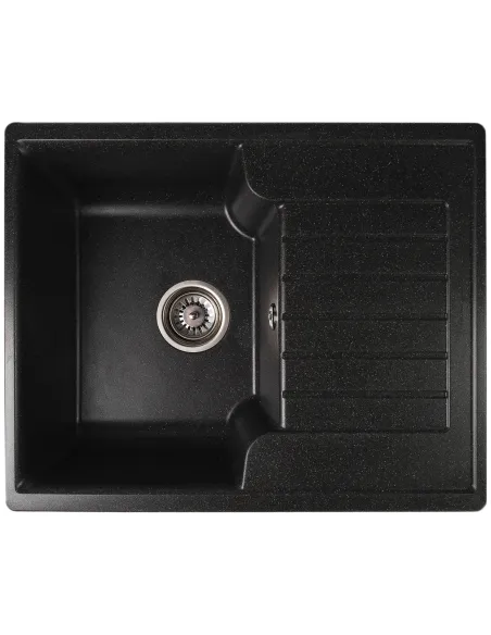 Мойка кухонная каменная прямоугольная Romzha Klasicky 61 Antracit 902, 610х500х200 мм - 1