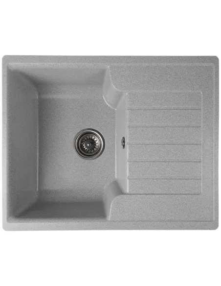Мойка кухонная каменная прямоугольная Romzha Klasicky 61 Seda 602, 610х500х200 мм - 1