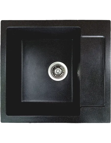 Мойка кухонная каменная прямоугольная Romzha Janta 52 Antracit 902, 520х495х215 мм - 1