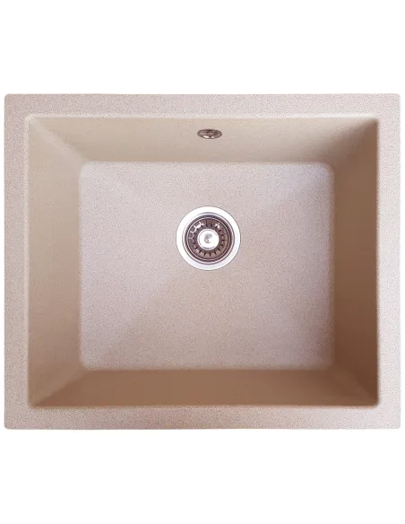 Мойка кухонная каменная квадратная Romzha Mira U-540 Bezhvy 402, 540х460х215 мм - 1