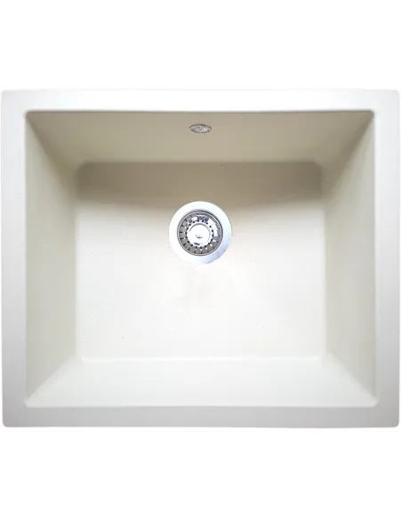 Мойка кухонная каменная квадратная Romzha Mira U-540 Biela 102, 540х460х215 мм - 1
