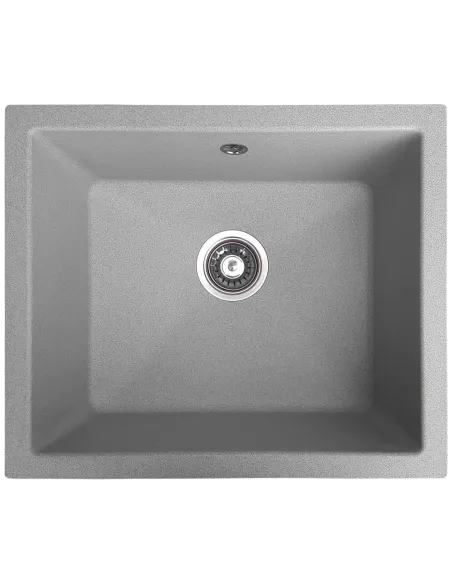 Мийка кухонна кам`яна квадратна Romzha Mira U-540 Seda 602, 540х460х215 мм - 1