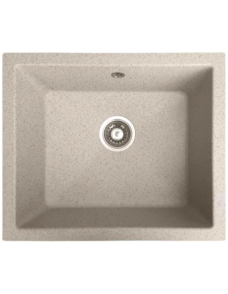 Мойка кухонная каменная квадратная Romzha Mira U-540 Gri 802, 540х460х215 мм - 1