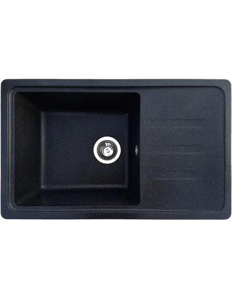 Мойка кухонная каменная прямоугольная Romzha Trei 71 Antracit 902, 710х435х210 мм - 1