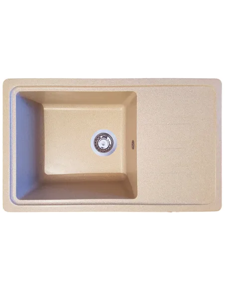 Мийка кухонна кам`яна прямокутна Romzha Trei 71 Bezhvy 402, 710х435х210 мм - 1
