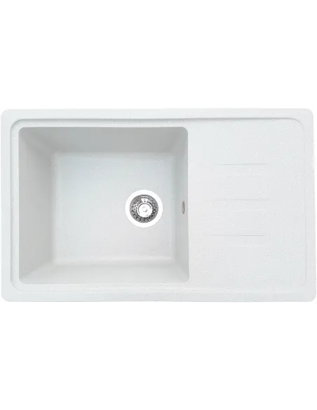 Мийка кухонна кам`яна прямокутна Romzha Trei 71 Biela 102, 710х435х210 мм - 1
