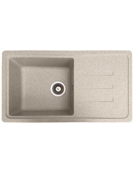 Мойка кухонная каменная прямоугольная Romzha Trei 78 Gri 802, 780х435х210 мм - 1