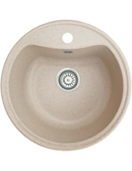 Мойка кухонная каменная круглая Romzha Rasa Bezhvy 402, 495x495x200 мм - 1
