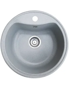 Мийка кухонна кам`яна кругла Romzha Rasa Seda 602, 495x495x200 мм - 1