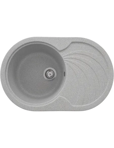 Мойка кухонная каменная овальная Romzha Rasa 78 Seda 602, 780х500х205 мм - 1
