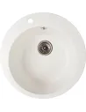 Мийка кухонна кам`яна кругла Romzha Elagancia Biela 102, 500x500x210 мм - 1