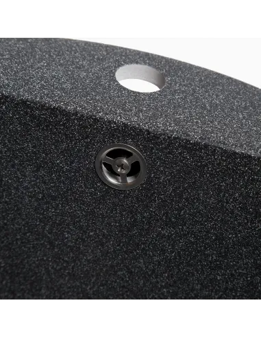 Мийка кухонна кам`яна кругла Romzha Kolo Grafit 201, 510x510x192 мм - 2