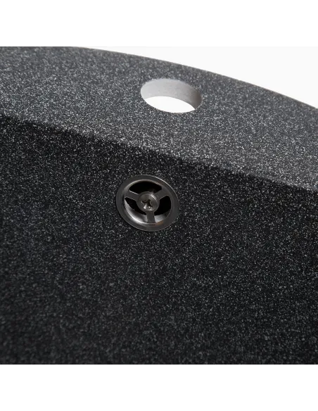 Мийка кухонна кам`яна кругла Romzha Kolo Grafit 201, 510x510x192 мм - 2