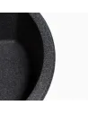 Мийка кухонна кам`яна кругла Romzha Kolo Grafit 201, 510x510x192 мм - 5