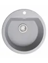 Мийка кухонна кам`яна кругла Romzha Kolo Seda 601, 510x510x192 мм - 1
