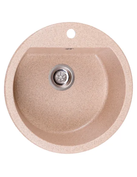 Мийка кухонна кам`яна кругла Romzha Kolo Bezhvy 401, 510x510x192 мм - 1