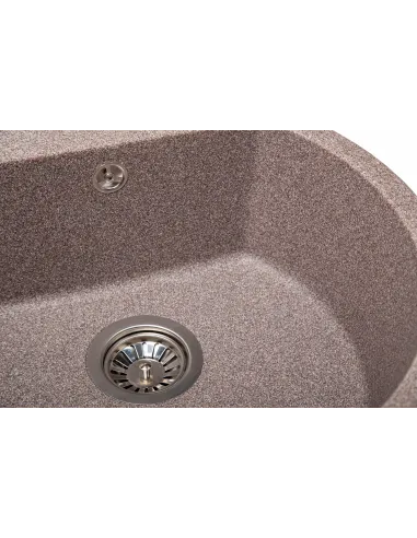 Мойка кухонная каменная круглая Romzha Kolo Maro 801, 510x510x192 мм - 4